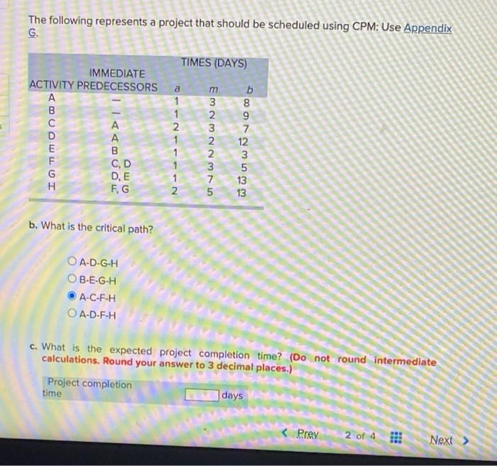 The following represents a project that should be