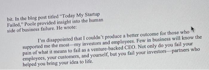 What Went Wrong? How One Start-Up Caught the