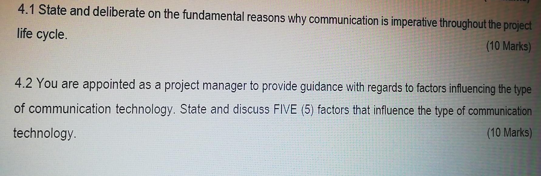 Module: Project Communication Management 4.1