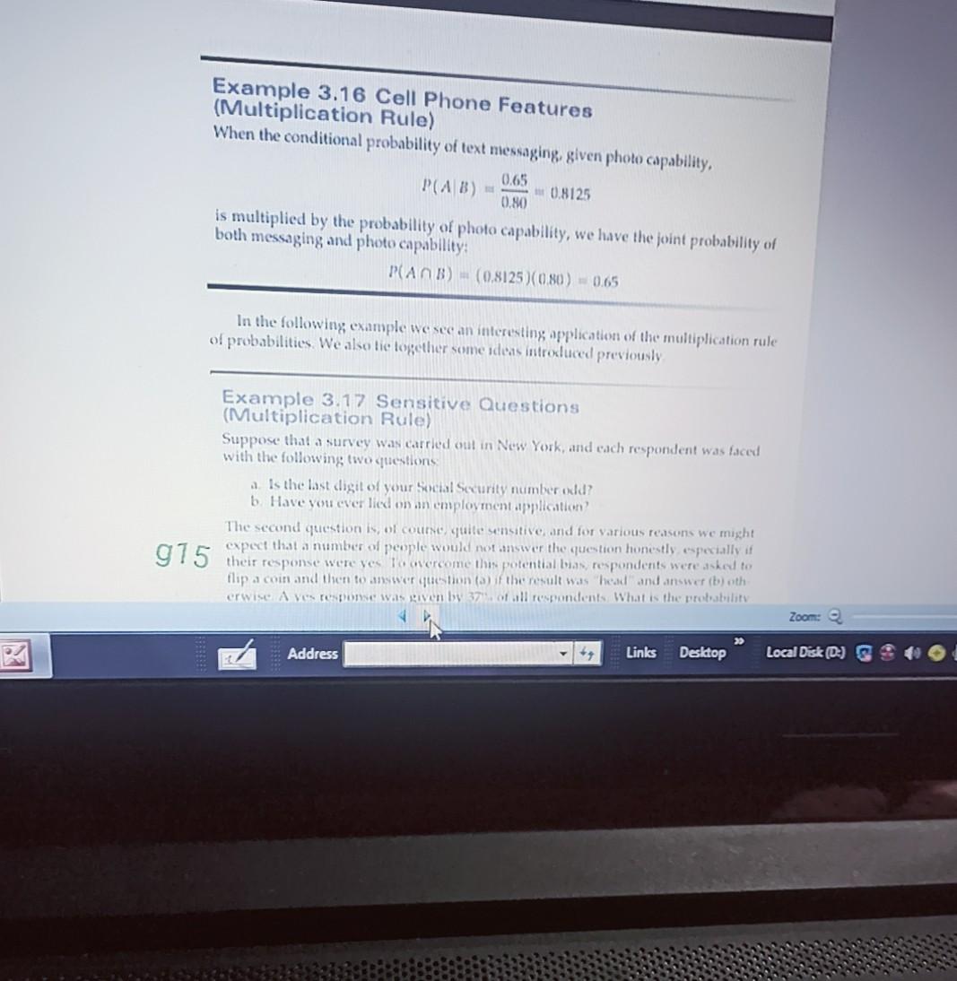ndi Example 3.16 Cell Phone Features