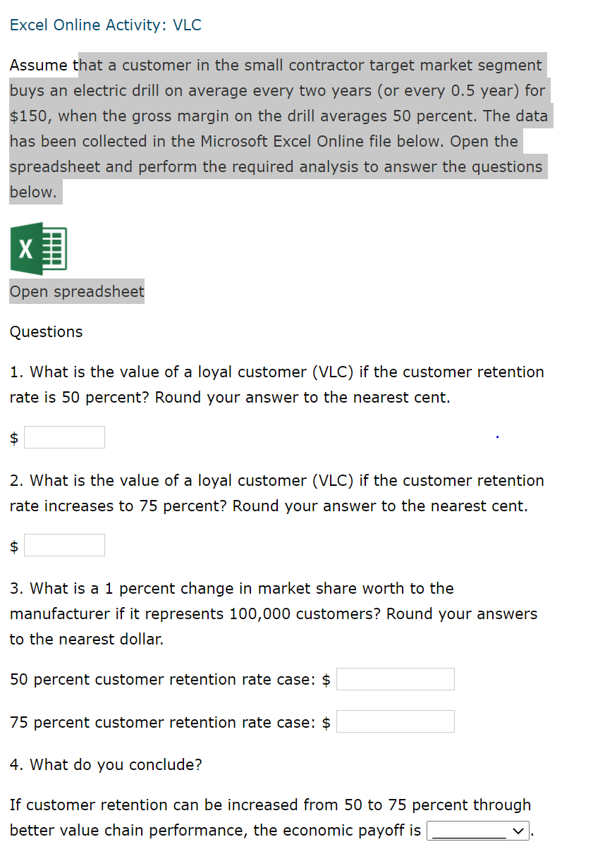 A Value of a Loyal Customer Revenue per unit