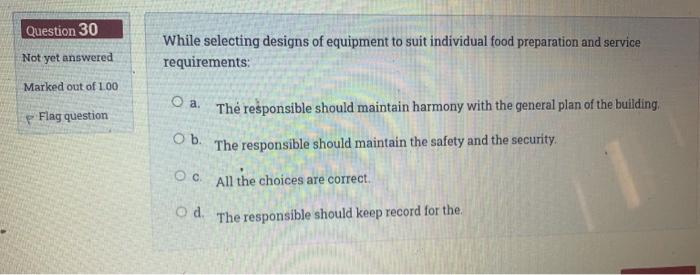 I need answer now , please fast Question 30 While