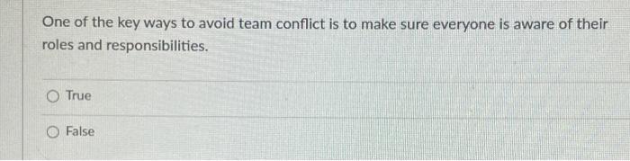 It is best not to confront workplace conflict as