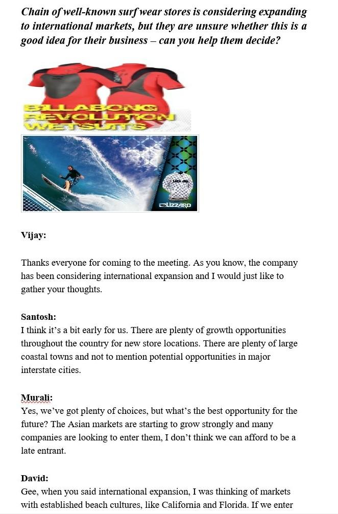 outline the reasons for and against for this firm