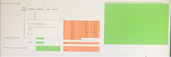 Excel Online Activity: Moving Average A retail