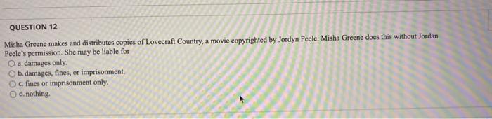 both questions please! Under which of the