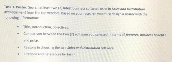 Task 3. Poster. Search at least two (2) latest