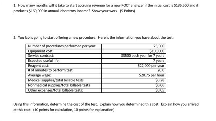 1. How many months will it take to start accruing