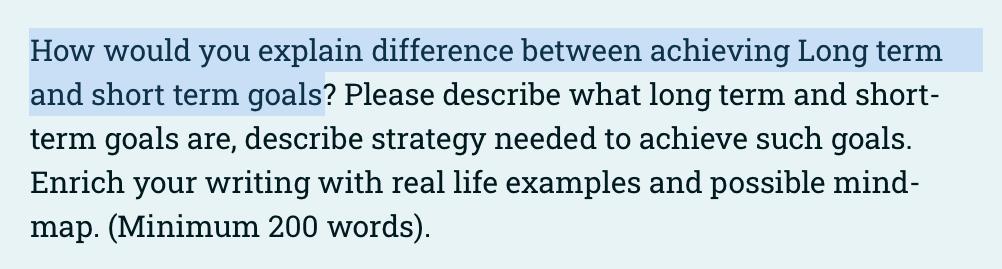 How would you explain difference between