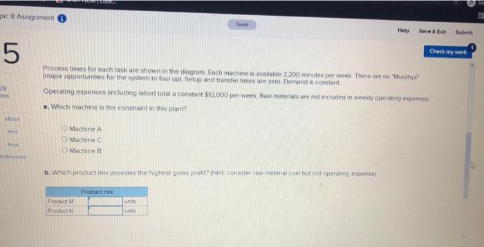 Problem 225-17 (Algo) Check The M-N plant