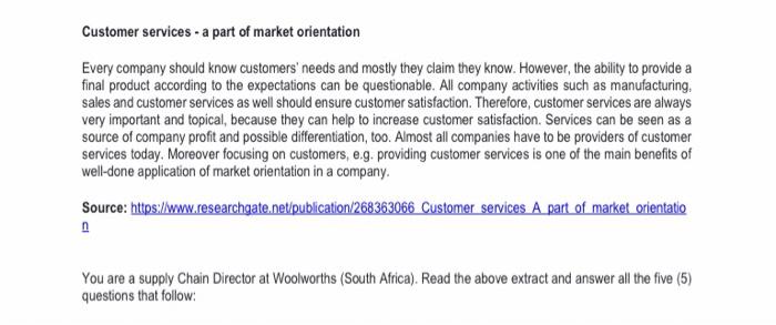 The goal of supply chain management is to ensure