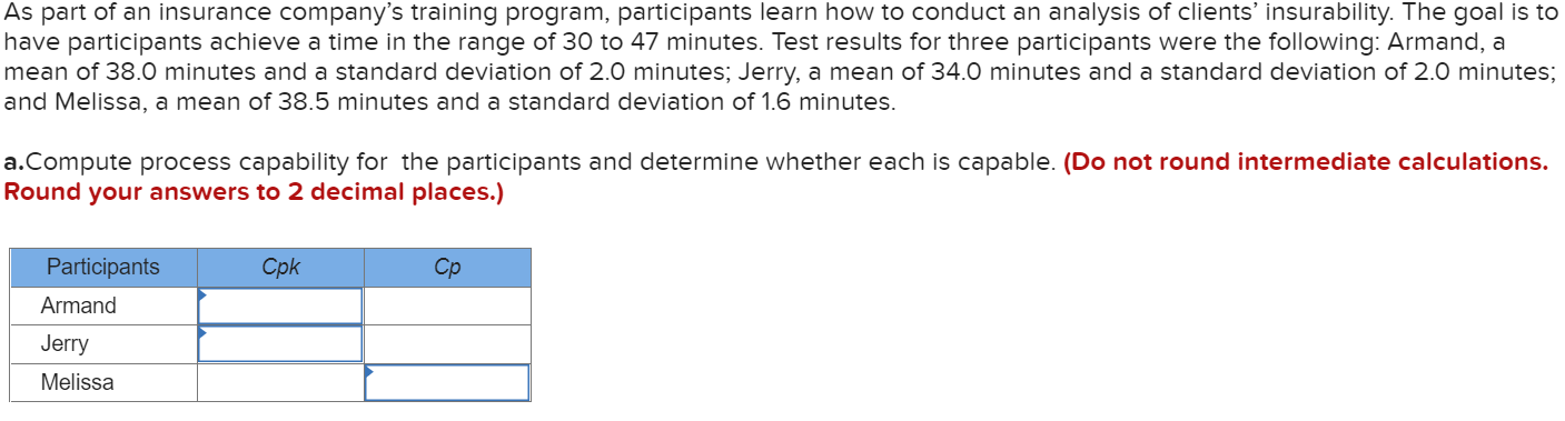 As part of an insurance company's training