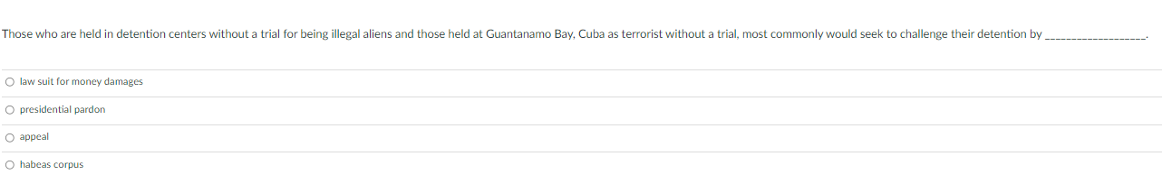 Those who are held in detention centers without a