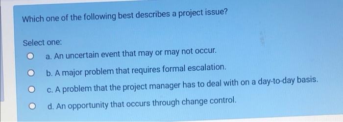A project manager does not have much time to