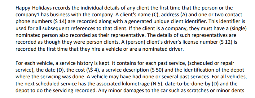 4.2 Happy-Holidays The car hire firm