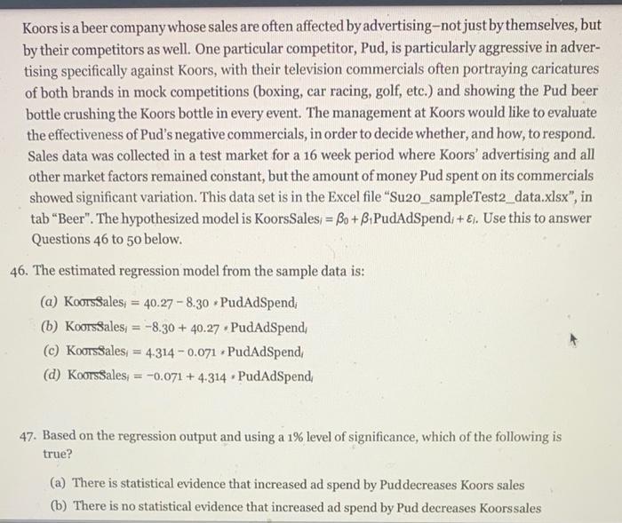 correct answers are 46-C 47-A 48-D 49-B 50-D I