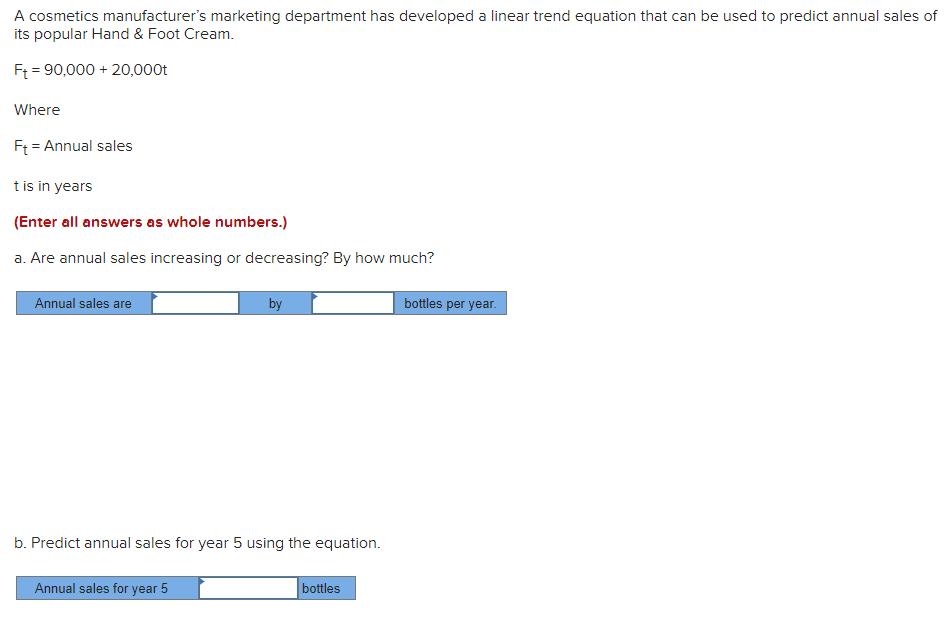 A cosmetics manufacturer's marketing department