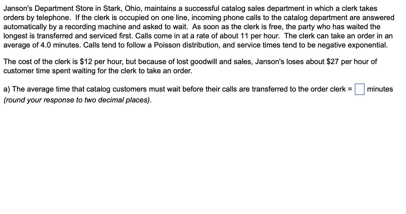 Janson's Department Store in Stark, Ohio,