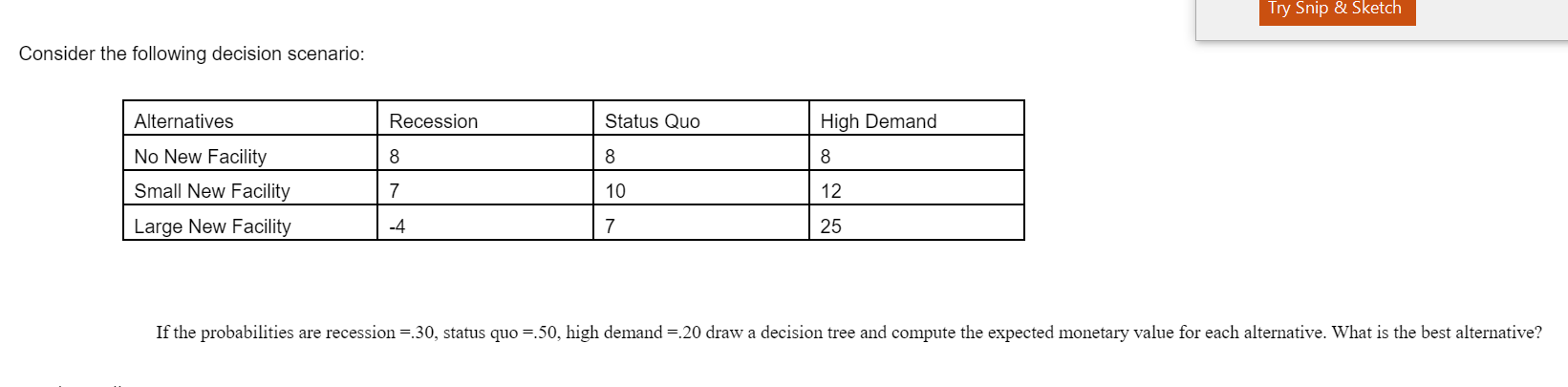 Please DRAW THE Decision Tree and show how you