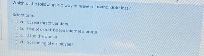 Every organization is legally obligated to