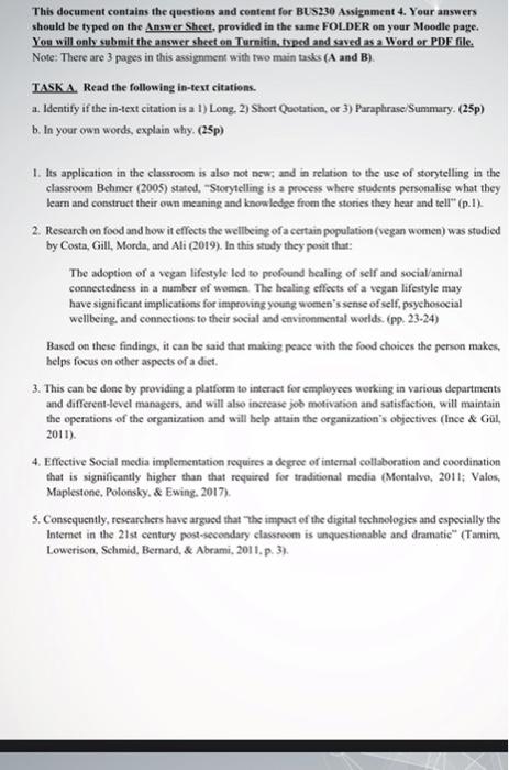 This document contains the questions and content