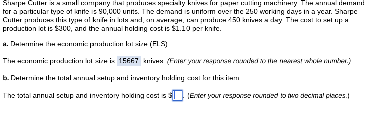 Sharpe Cutter is a small company that produces