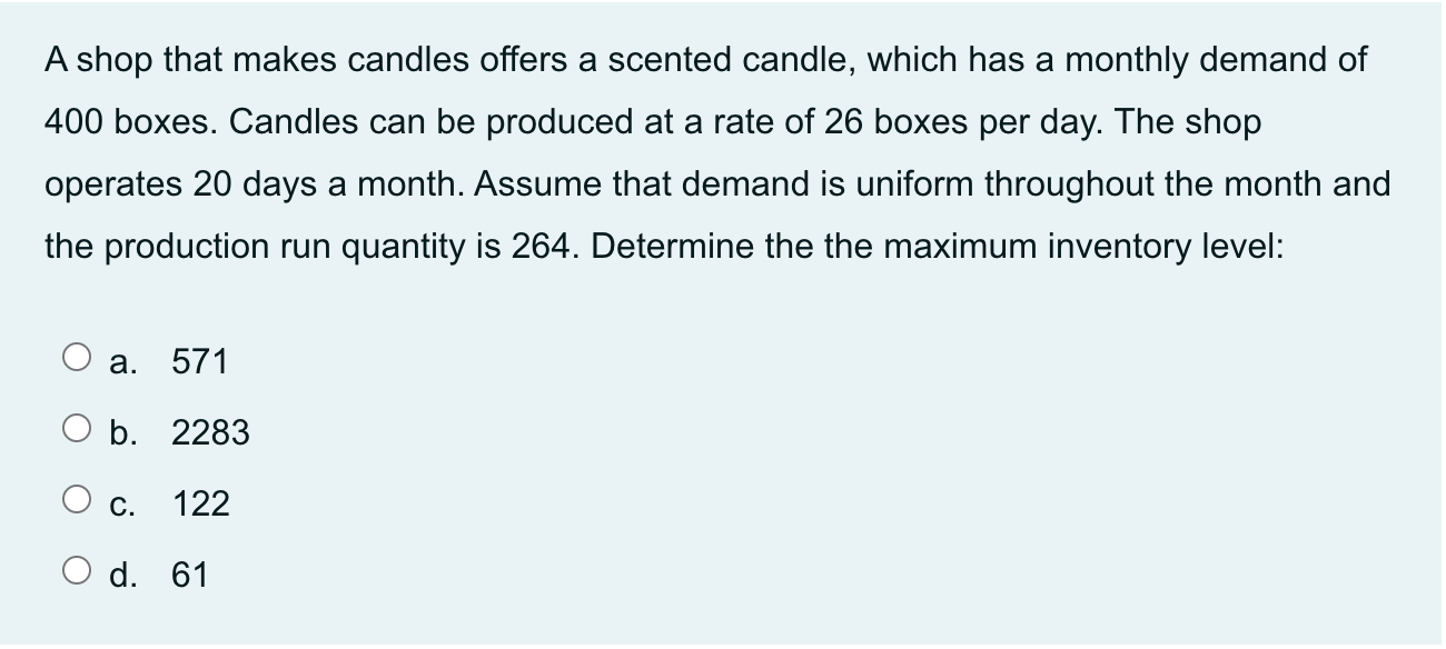 A shop that makes candles offers a scented