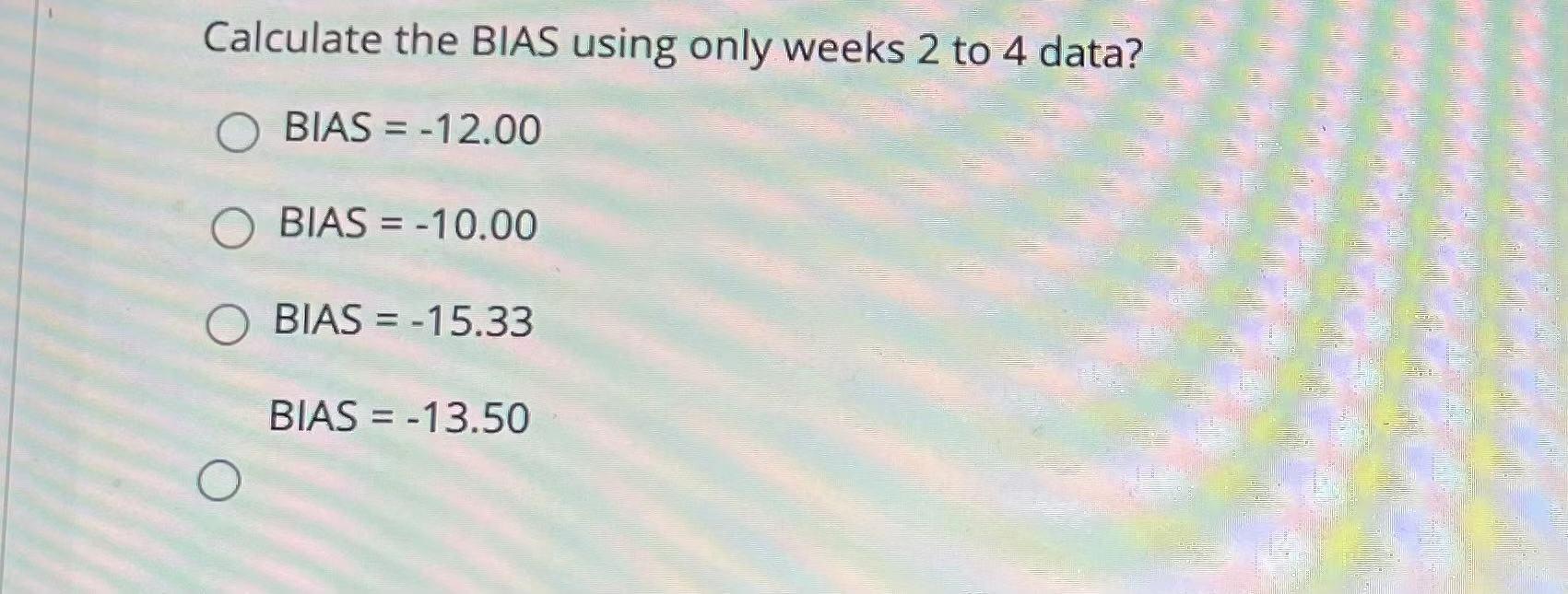 Information for Problems 4-7. The data in the