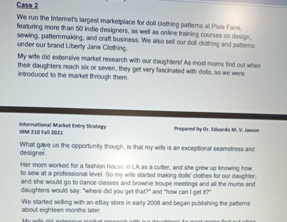 Case 2 We run the Internet's largest marketplace