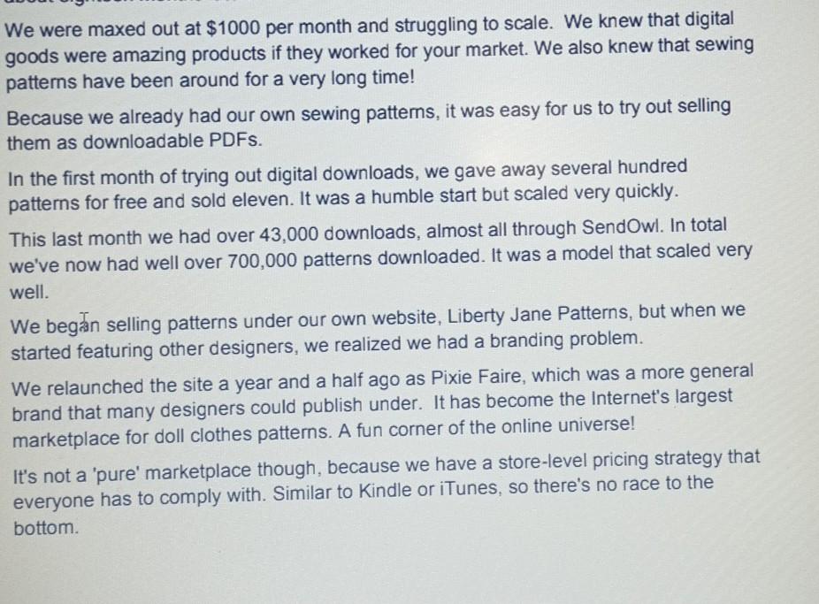 Case 2 We run the Internet's largest marketplace