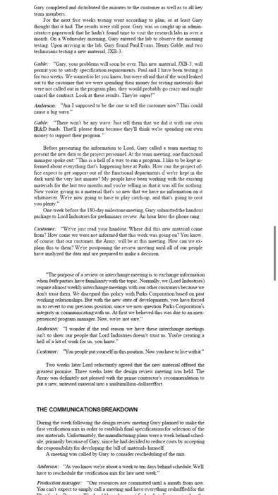 This is use the Blue Spider case study. 1. Due to