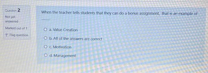 Question 1 If you are a stakeholder, it means