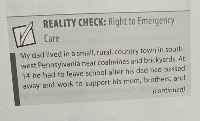 Read the following reality check and answer the