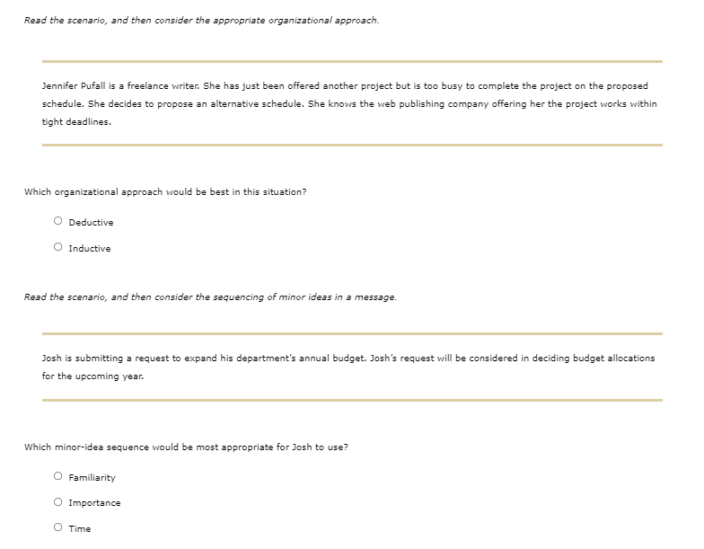 6. Chapter Review Read the scenario, and then