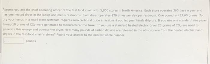 Carbon dioxide emissions associated with a