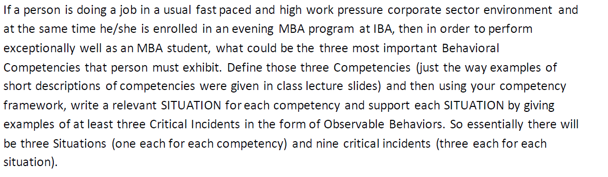 If a person is doing a job in a usual fast paced