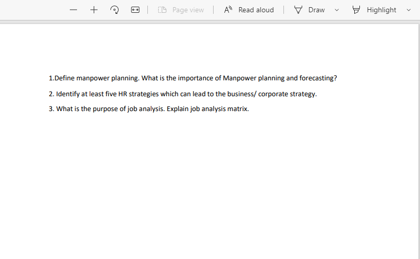 - + IL Page view A Read aloud Draw Highlight