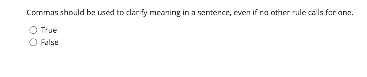 Commas should be used to clarify meaning in a