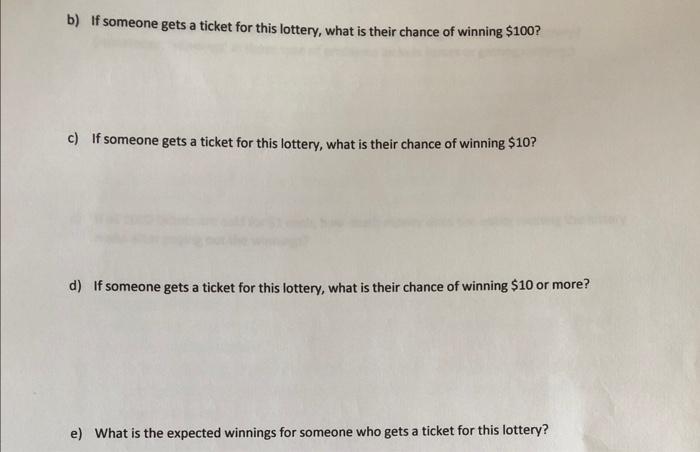 2. Suppose you enter a lottery where there are