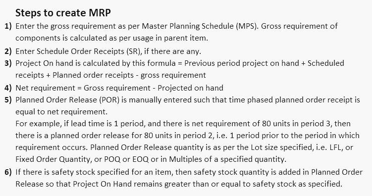 Given the following product tree (the quantities