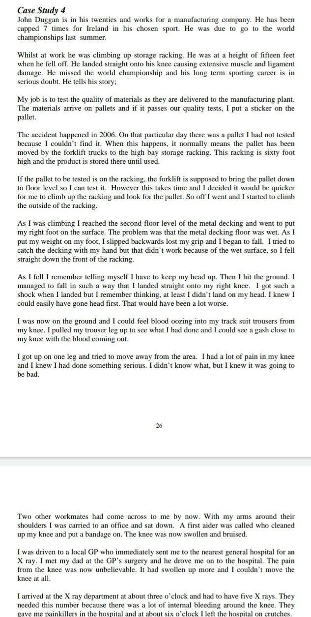 1. describe the impact on employer 2. describe