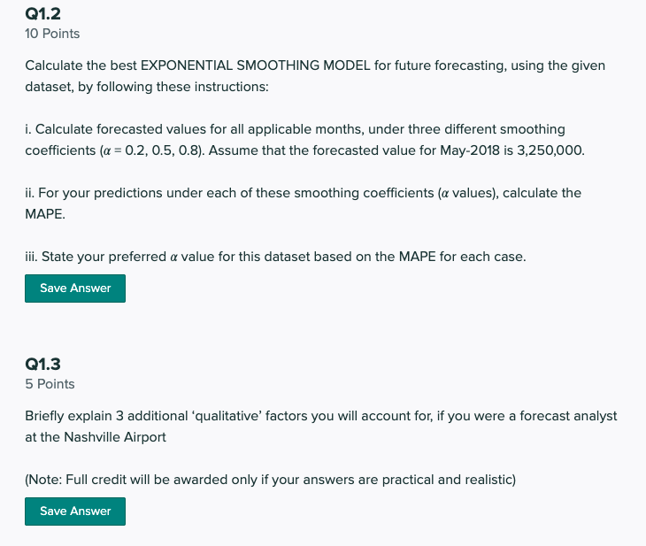 Please use excel for showing your work and