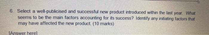 6. Select a well-publicised and successful new