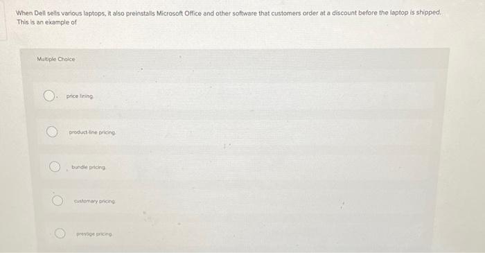 When Dell sells various laptops, it also