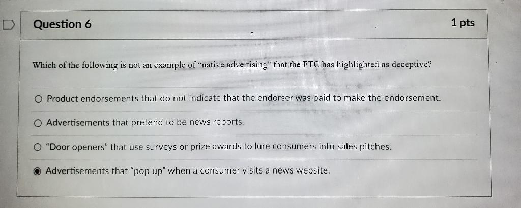 Which of the following is not an example of