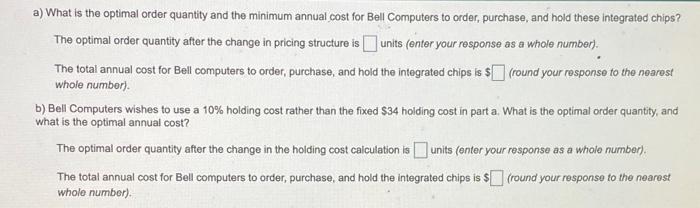 Bell Computers purchases integrated chips at $350