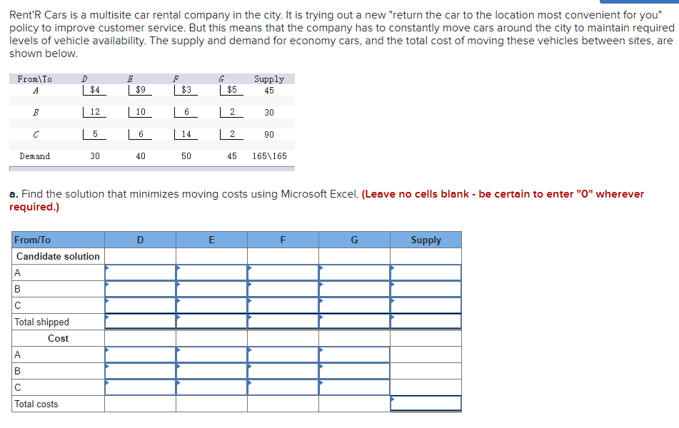 Rent'R Cars is a multisite car rental company in