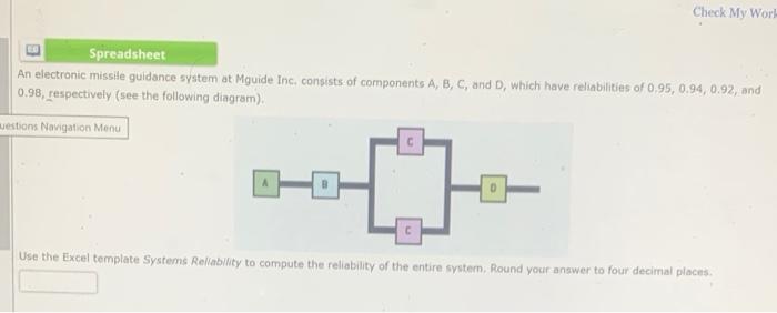 Check My Worl Spreadsheet An electronic missile