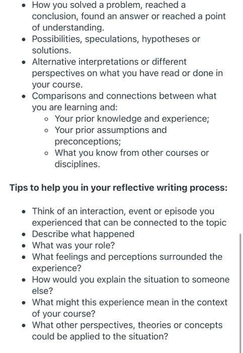 Description This assignment involves keeping a