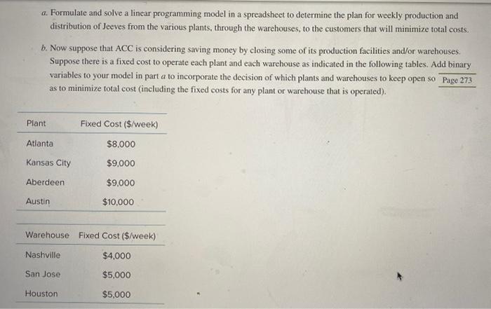 Model and solve it in excel please 7.19. Aberdeen